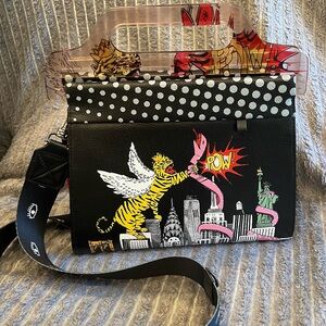 Min & Mon HeroCity Convertible Crossbody Satchel Purse Limited Edition Design